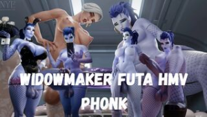 Widowmaker Futa HMV/PMV phonk - Overwatch animation on Crohasit