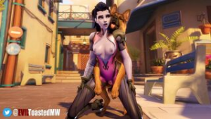 Widowmaker x Dog [EvilToastedMV] - ﻿3D animation on Crohasit