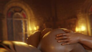Worshiping the Iron Bull’s cheeks - ﻿3D animation on Crohasit