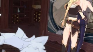 Yelan invites Aether over for tea and gets creampied - Genshin Impact animation on Crohasit