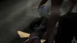 Yorha 2b spécial mission - ﻿3D animation on Crohasit
