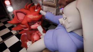 You want a treat? Mngh! B-Be careful with those teeth, okay? - ﻿3D animation on Crohasit