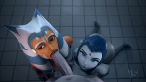 Youngiesed Ahsoka & Raven Animation - ﻿3D animation on Crohasit