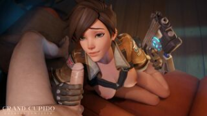 Your Dick is Under Arrest Overwatch Tracer Blowjob - ﻿3D animation on Crohasit