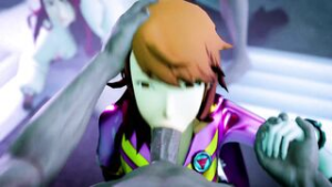 Yukari’s lewd hand holding blowjob - ﻿3D animation on Crohasit