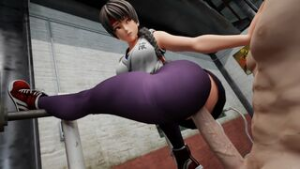 Yuri Sakazaki Gym [Greatojama] - ﻿3D animation on Crohasit