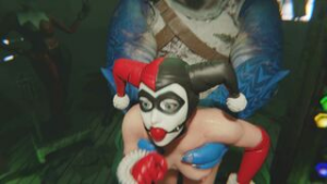 ZMSFM Harley and King Shark (Gagged) - ﻿3D animation on Crohasit