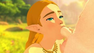Zelda Blowjob [Fugtrup] - ﻿3D animation on Crohasit