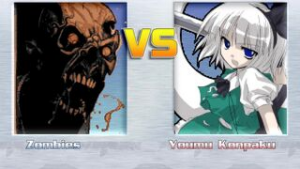 Zombies Vs Youmu Konpaku - Mugen animation on Crohasit