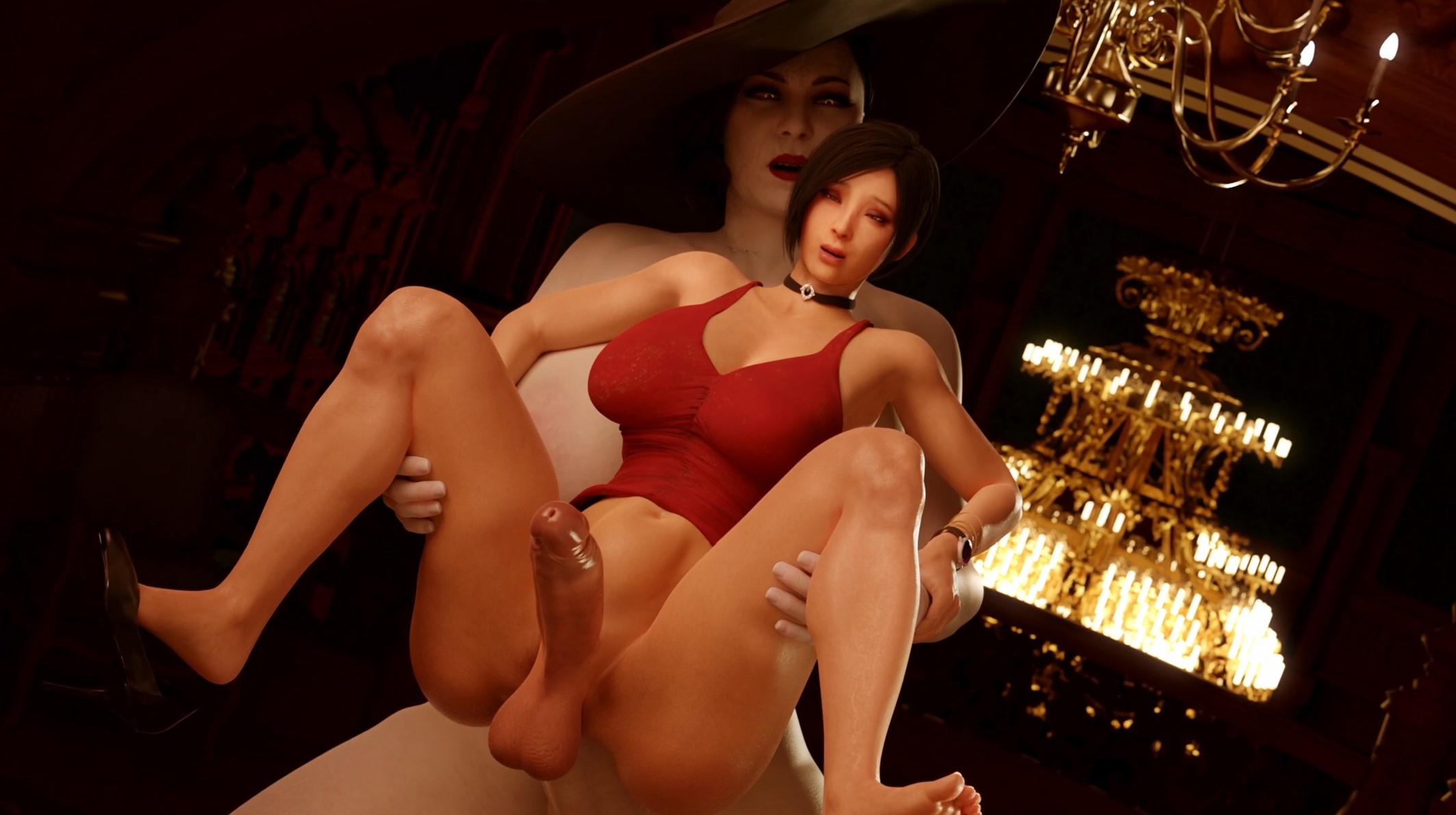 Ada infiltrates Castle Dimitrescu [Justausernamesfm] - ﻿3D animation on Crohasit