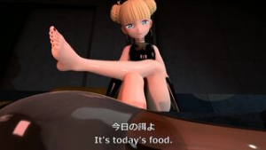 be bullied on Alicia’s foot - ﻿3D animation on Crohasit