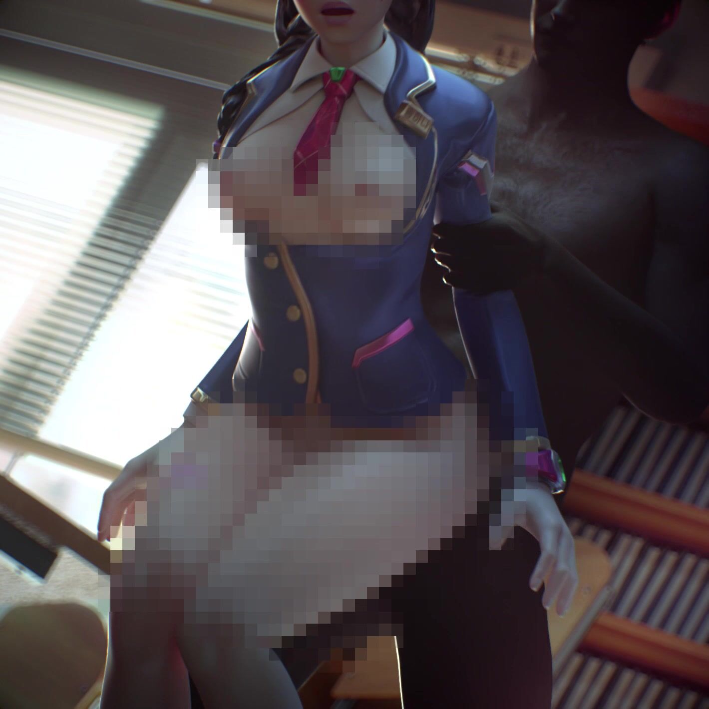 D.va Blacked, Censored. - ﻿3D animation on Crohasit