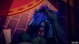 [dragk] Princess Luna – Blowjob - My Little Pony Friendship is Magic animation on Crohasit