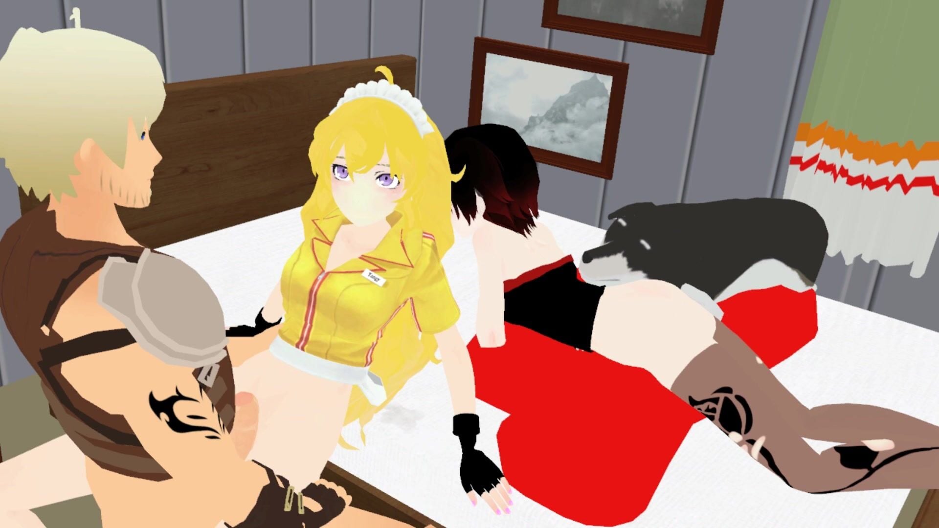 Free Use Friday but Zwei sleeps - Rwby animation on Crohasit