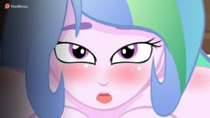 principle-celestia-gets-a-cum-facial - My Little Pony Friendship is Magic animation on Crohasit