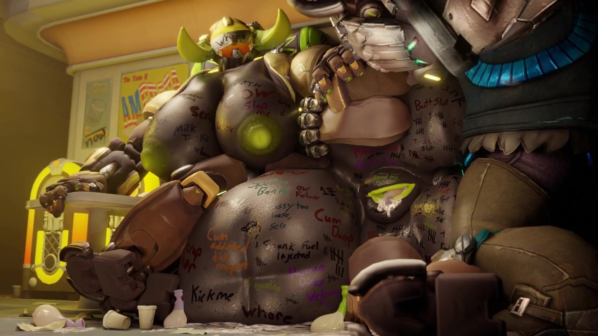[snips456fur] Orisa - Overwatch animation on Crohasit