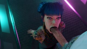 [4K] Cheri Blowjob [White][Pewposterous] - ﻿3D animation on Crohasit