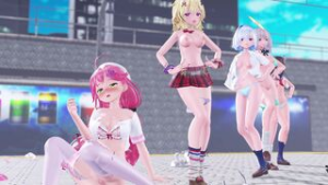 [4kmmd]Hololive Hot Pink - ﻿3D animation on Crohasit