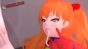 A present for Asuka [InfectedHeart] - neon genesis evangelion animation on Crohasit