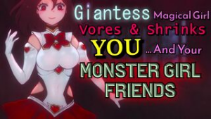 [ASMR] Giantess Magical Girl Vores and Shrinks You… And Your Monster Girl Friends - Asmr animation on Crohasit