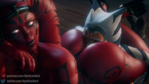 Ahsoka Tano x Darth Talon [Star Wars] - Star Wars animation on Crohasit