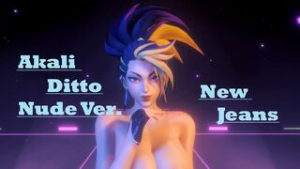 Akali | NewJeans – Ditto | Nude - League of Legends animation on Crohasit