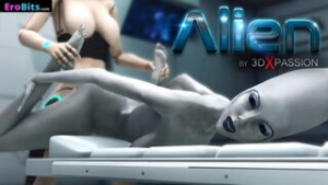 Alien. Sexy Alien Girl Roughly Fucked by Futa Cyborg - ﻿3D animation on Crohasit