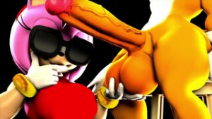 Amy Rose Grabbing Tails’ Penis [Burstingseas] - ﻿3D animation on Crohasit