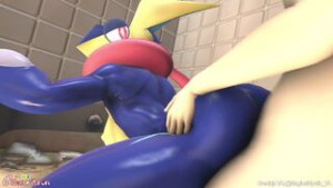 Bathing With Greninja [Gsec] - ﻿3D animation on Crohasit