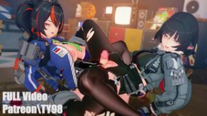 Belle x ZhuYuan & JaneDoe (Preview) - ﻿3D animation on Crohasit