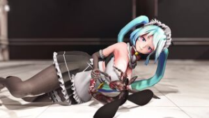 Big breasts Maid Miku with insect (goutouren) - ﻿3D animation on Crohasit