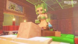 CREEPER GIRL FUCK VILLAGER FROM MINECAFT – Minecraft ANIMATION (BeltomNSFW) - ﻿3D animation on Crohasit