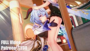 Cartethyia x Ganyu FutaSex (Preview) - ﻿3D animation on Crohasit