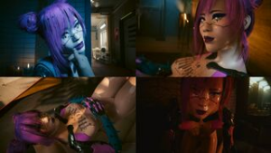 Cyberpunk Hotscenes – Rita Wheeler - Cyberpunk 2077 animation on Crohasit