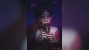 D.Va’s reward for a successful stream (black) [VGErotica] - Overwatch animation on Crohasit