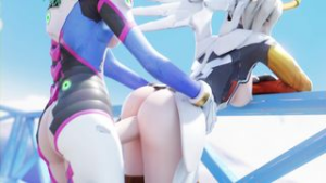 D.va X Mercy Doggystyle – Yeero - Overwatch animation on Crohasit