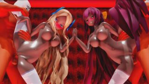 Disturb Manic Girl – Asakaze & Kamikaze (Dark Skin) – Inwerwm - Kantai Collection animation on Crohasit