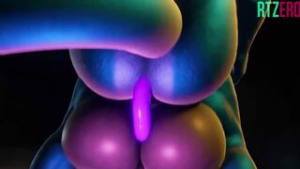 Double Dildo Impact - ﻿3D animation on Crohasit