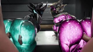 Ember x Valkyr Heirloom Foursome! - Warframe animation on Crohasit