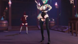 Eula Amber – Liar Dance HD - iwara animation on Crohasit