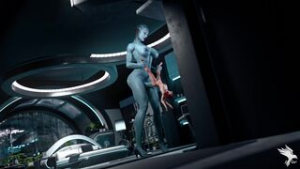 Femshep vs Asari - ﻿3D animation on Crohasit