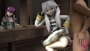 Frieren and Fern at the Tavern - ﻿3D animation on Crohasit