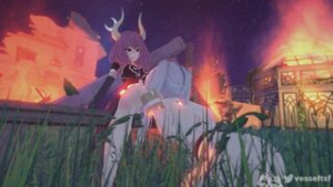 Frieren loses to Aura - ﻿3D animation on Crohasit