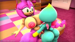 Futa Chao Fucking Amy [wector] - ﻿3D animation on Crohasit