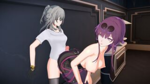 Futa Stelle x Kafka - ﻿3D animation on Crohasit