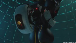 GLaDOS Titjob and Backshots - portal animation on Crohasit