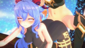 [Genshin Impact] Ganyu & Mona [mw9] - Genshin Impact animation on Crohasit