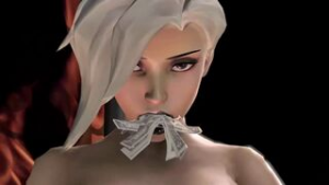 Goth Stripper Mercy - Overwatch animation on Crohasit