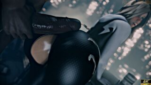 Gwen Stacy – Spider Girl [Blacked][Polished-Jade-Bell][4K] - ﻿3D animation on Crohasit