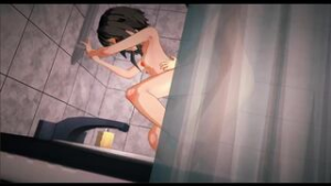H Scene : Megumin Bath Sex - ﻿3D animation on Crohasit